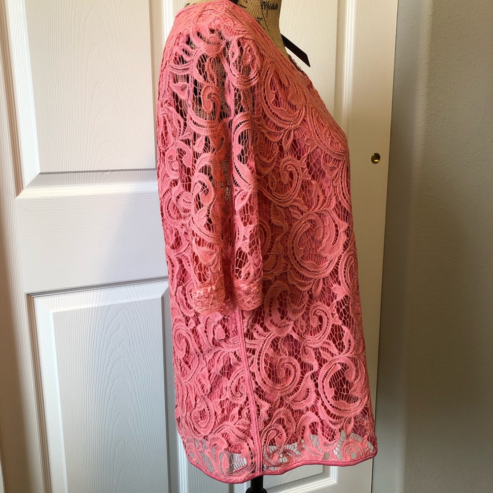 ADRIANNA PAPELL Lace top-NWT - Picture 4 of 8